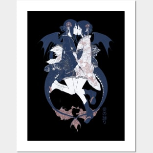 Two Geishas Kissing Graphic T-Shirt 09 Posters and Art